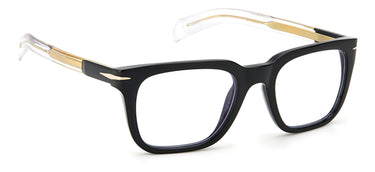 Designer Men David Beckham Eyeglasses: 7070 - Black & Gold- SpecSMART Eye Clinic (Diagonal View)